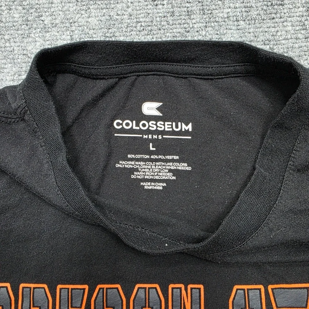 Colosseum Oregon State Beavers Men's Large Black Graphic T-Shirt NCAA‎ Fan Gear
